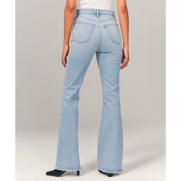 Abercrombie & Fitch The Vintage Flare High Rise Jean Blue Size 25/0 Long - Picture 10 of 16